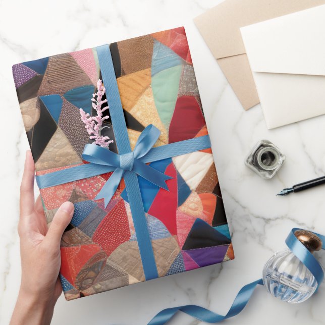Crazy Quilt Design Wrapping Paper (Gifting)