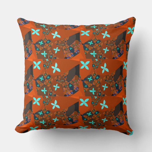 Crazy Quilt - Fractal Abstract Design Cushion (Front)
