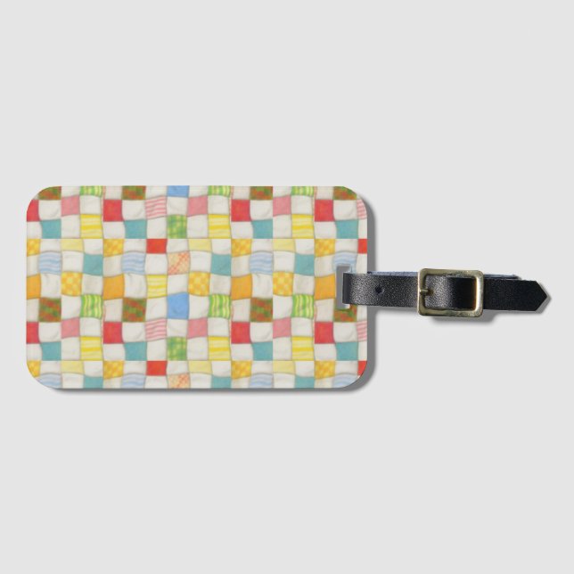 CRAZY QUILT Luggage Tag (Front Horizontal)