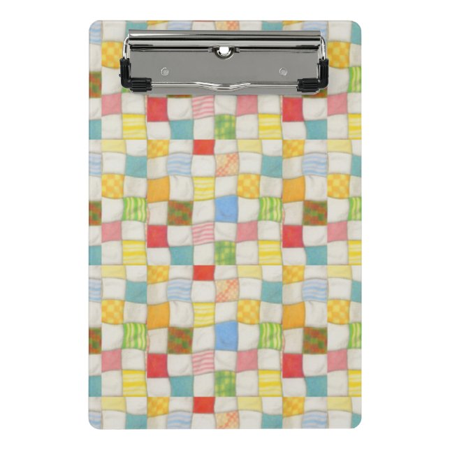 CRAZY QUILT Mini Clipboard (Front)