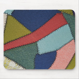 crazy quilt pattern mouse pad