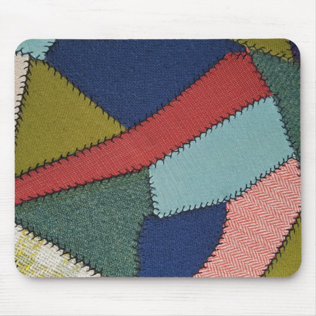 crazy quilt pattern mouse pad (Front)