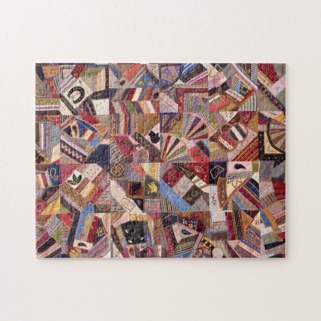 Crazy Quilt Quilting Jigsaw Puzzle (Horizontal)