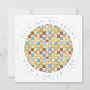 CRAZY QUILT Square Flat Encouragement Card