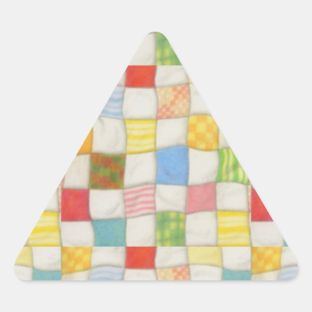 CRAZY QUILT Triangle Stickers (Front)
