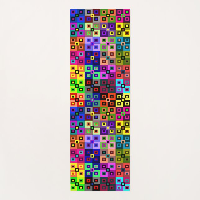 Crazy Quilt Yoga Mat (Front)
