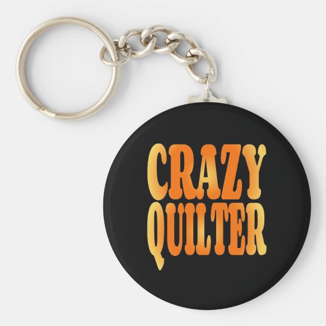 Crazy Quilter Key Ring (Front)