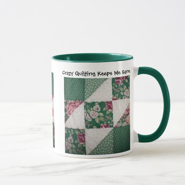 Crazy Quilting Mug (Right)