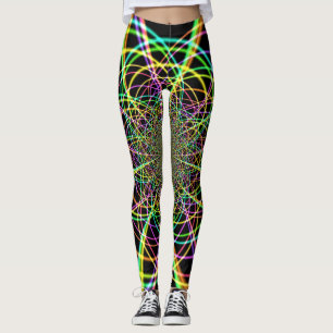 Crazy Rainbow Spiral Leggings