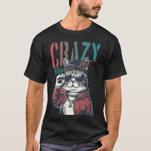 Crazy Rapper Cat T-Shirt