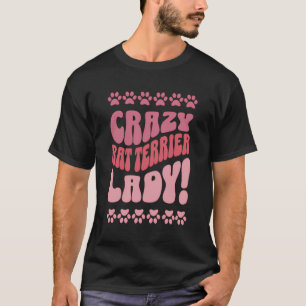 Crazy Rat Terrier Lady Backprint T-Shirt