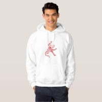 Crazy Red monkey hoodie
