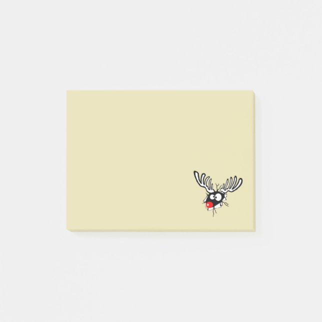 Crazy Red Nosed Reindeer Post-it Notes (Front)