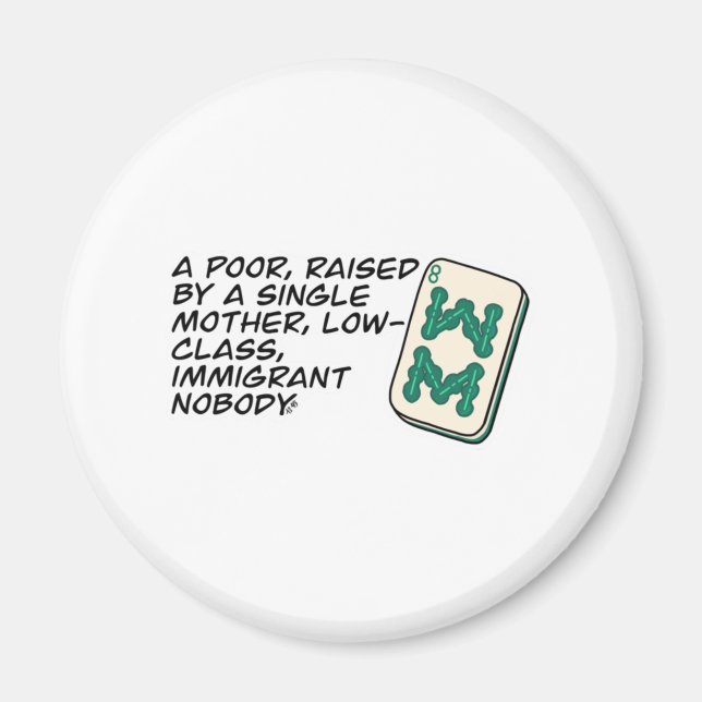 Crazy Rich Asians Mahjong scene quote Classic Magnet (Front)