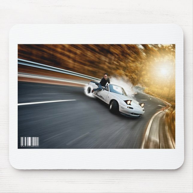 Crazy Roadster Drifter Mouse Pad (Front)