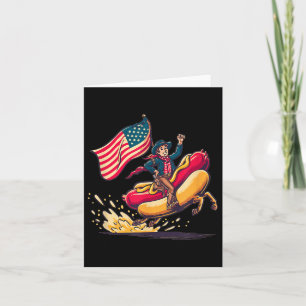 Crazy Rodeo Ride With This Hotdog And Weenie Graph Card