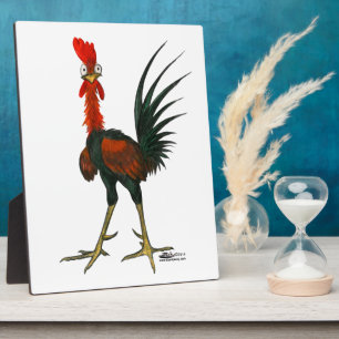 Crazy Rooster Plaque