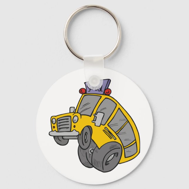Crazy School Bus Key Ring (Front)