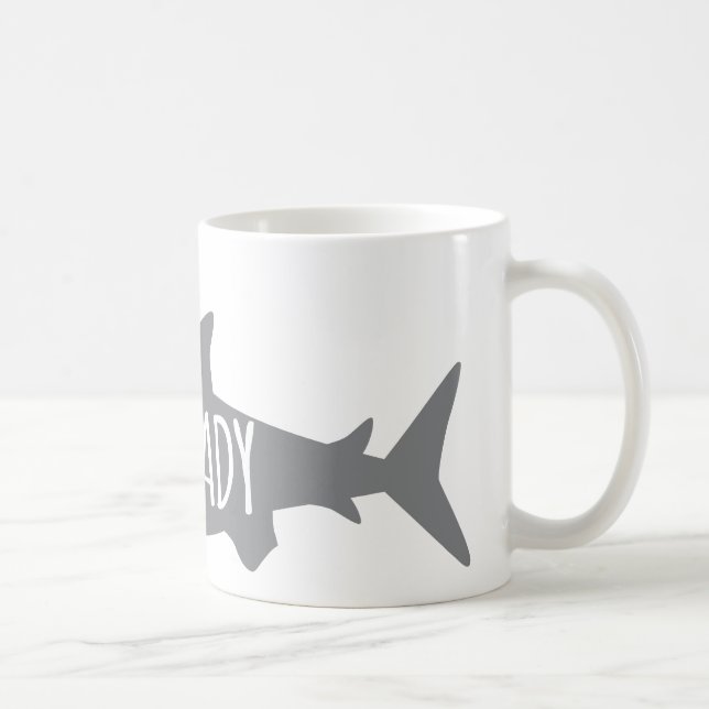Crazy Shark Lady Coffee Mug (Right)