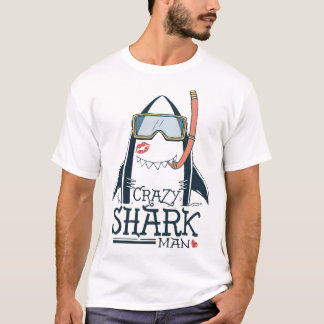 crazy shark T-Shirt