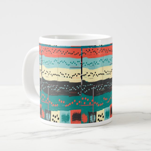 Crazy Sheet Music by Shirley Taylor Large Coffee Mug (Front Left)