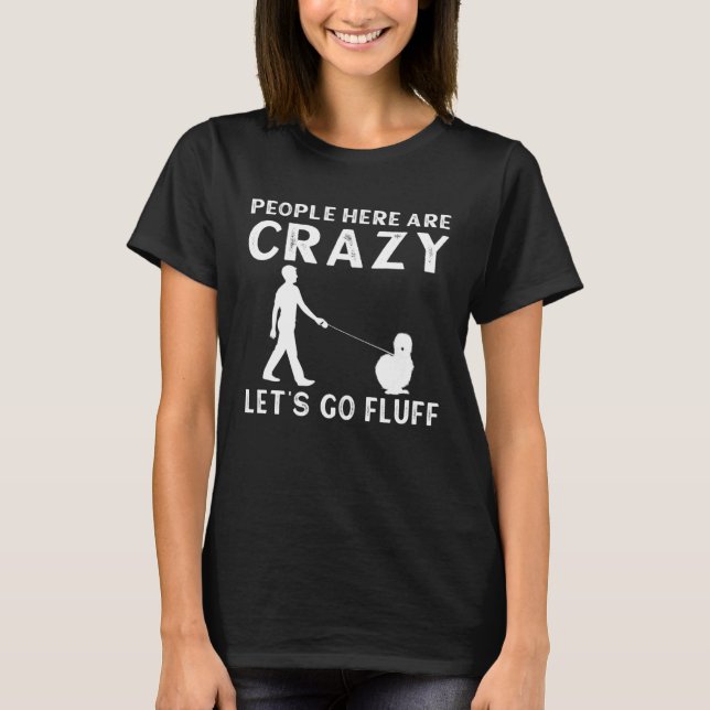 Crazy Silkie Chicken  Farmer Farm Chinese Silk Chi T-Shirt (Front)