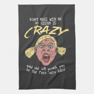 Crazy Sister Tea Towel