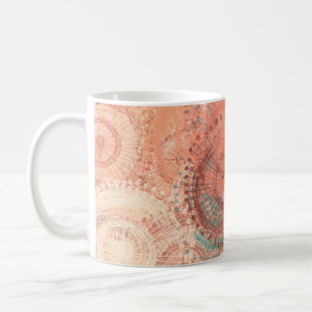 Crazy sketch random pattern. Chaos and variety. Mo Coffee Mug (Left)