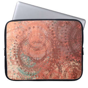 Crazy sketch random pattern. Chaos and variety. Mo Laptop Sleeve