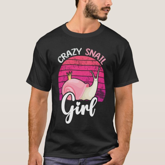 crazy snail  girl T-Shirt (Front)