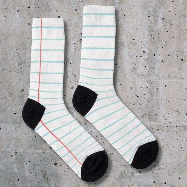 Crazy Socks lined note paper (Creator Uploaded)