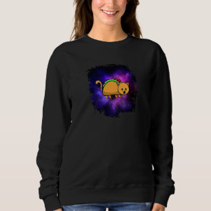 Crazy Space Taco Cat Galaxy Kitten Sweatshirt