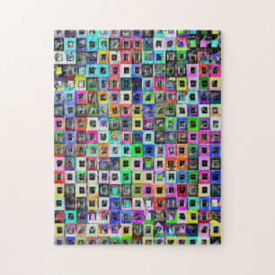 Crazy Squares iPad 3 Skin Jigsaw Puzzle