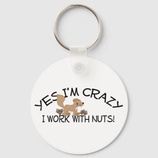 Crazy Squirrel Key Ring