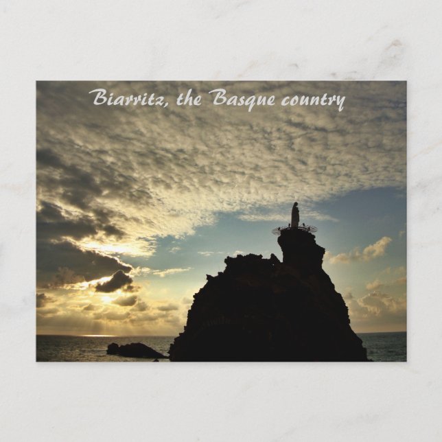 "Crazy Sunset"- Biarritz Postcard (Front)