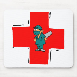 crazy surgeon mouse pad