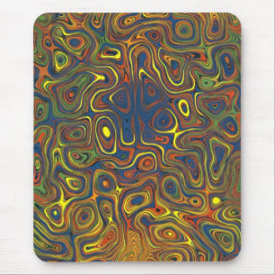 Crazy Swirls Mousepad Abstract Design