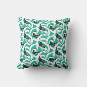 Crazy toilet paper cats cushion
