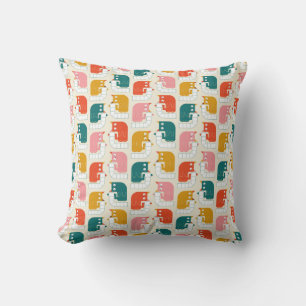 Crazy toilet paper cats cushion