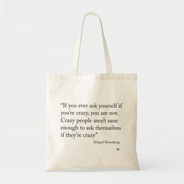 Crazy   tote bag (Front)
