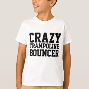 CRAZY TRAMPOLINE BOUNCER Kids T-shirts