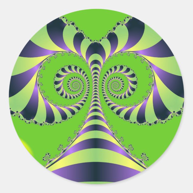 Crazy Tree Classic Round Sticker (Front)