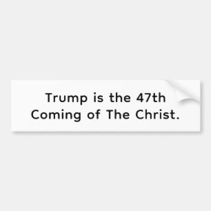 Crazy Trump-Christ Hankamer Artjunkhaus Comic Art Bumper Sticker