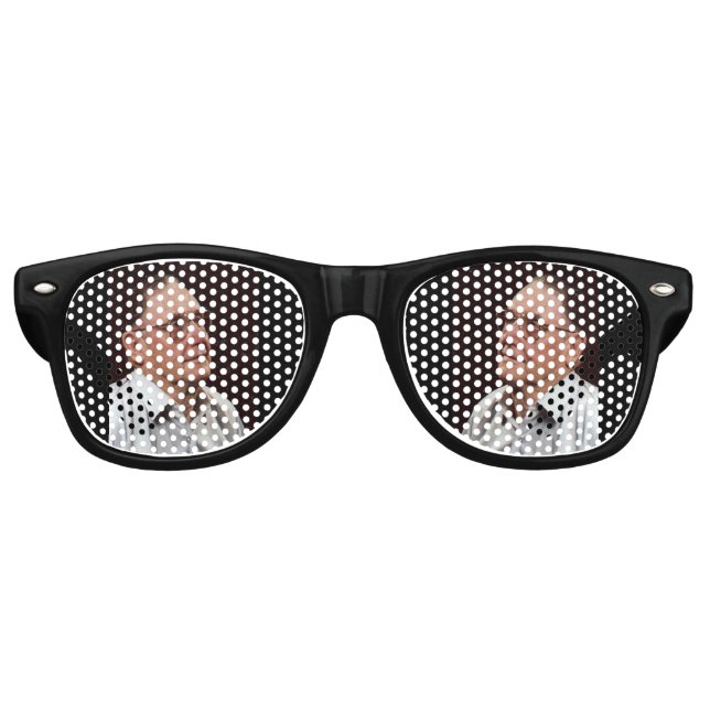 Crazy uncle Johnny Retro Sunglasses (Front)