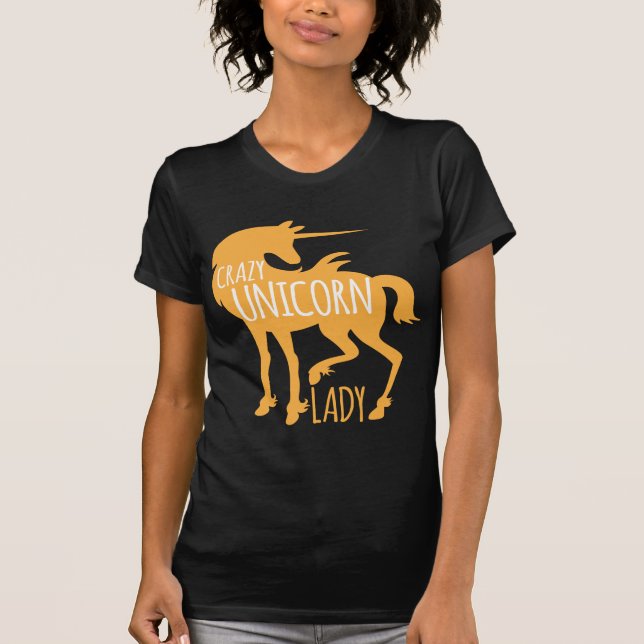 Crazy Unicorn Lady T-Shirt (Front)
