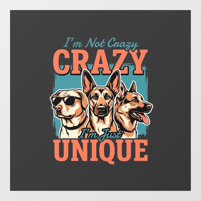 Crazy Unique Dog Lover (Sheet)