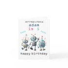 crazy vintage retro sci fi Robot Birthday Cards