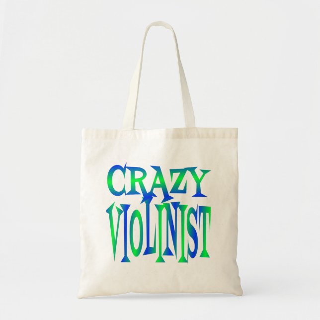 Crazy Violinist Tote Bag (Front)