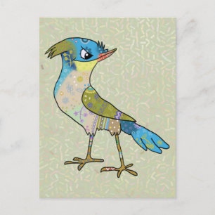 Crazy Vogel Postcard