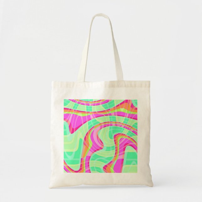 Crazy Waves Tote Bag (Front)